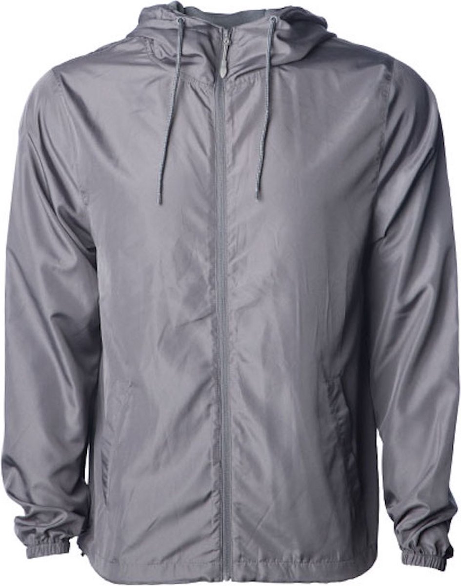 Unisex Lightweight Windbreaker Outdoorjas Graphite Zilver