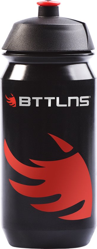 BTTLNS Bidon - Bidon 500 ml - Lekvrij - Moeiteloos schoonmaken - Universele pasvorm - Gemakkelijk in gebruik - koude- en koolzuurhoudende dranken - Panta 1.0 - Zwart