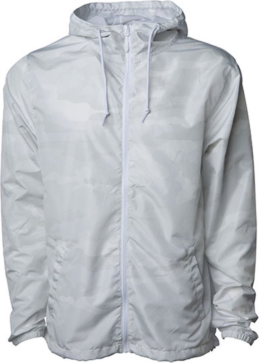 Unisex Lightweight Windbreaker Outdoorjas Camo Wit