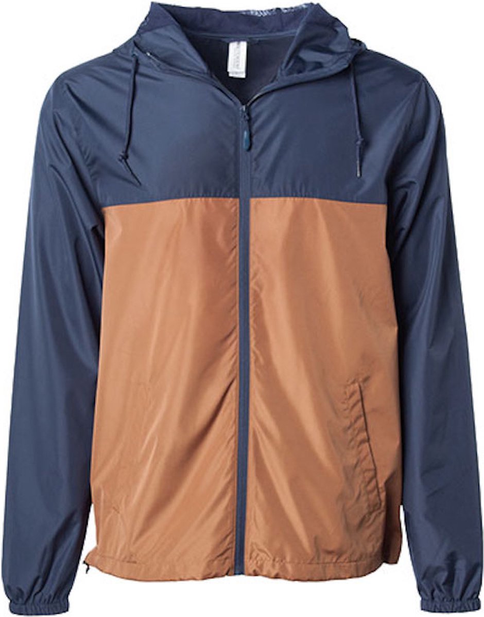 Unisex Lightweight Windbreaker Outdoorjas /Saddle Marineblauw