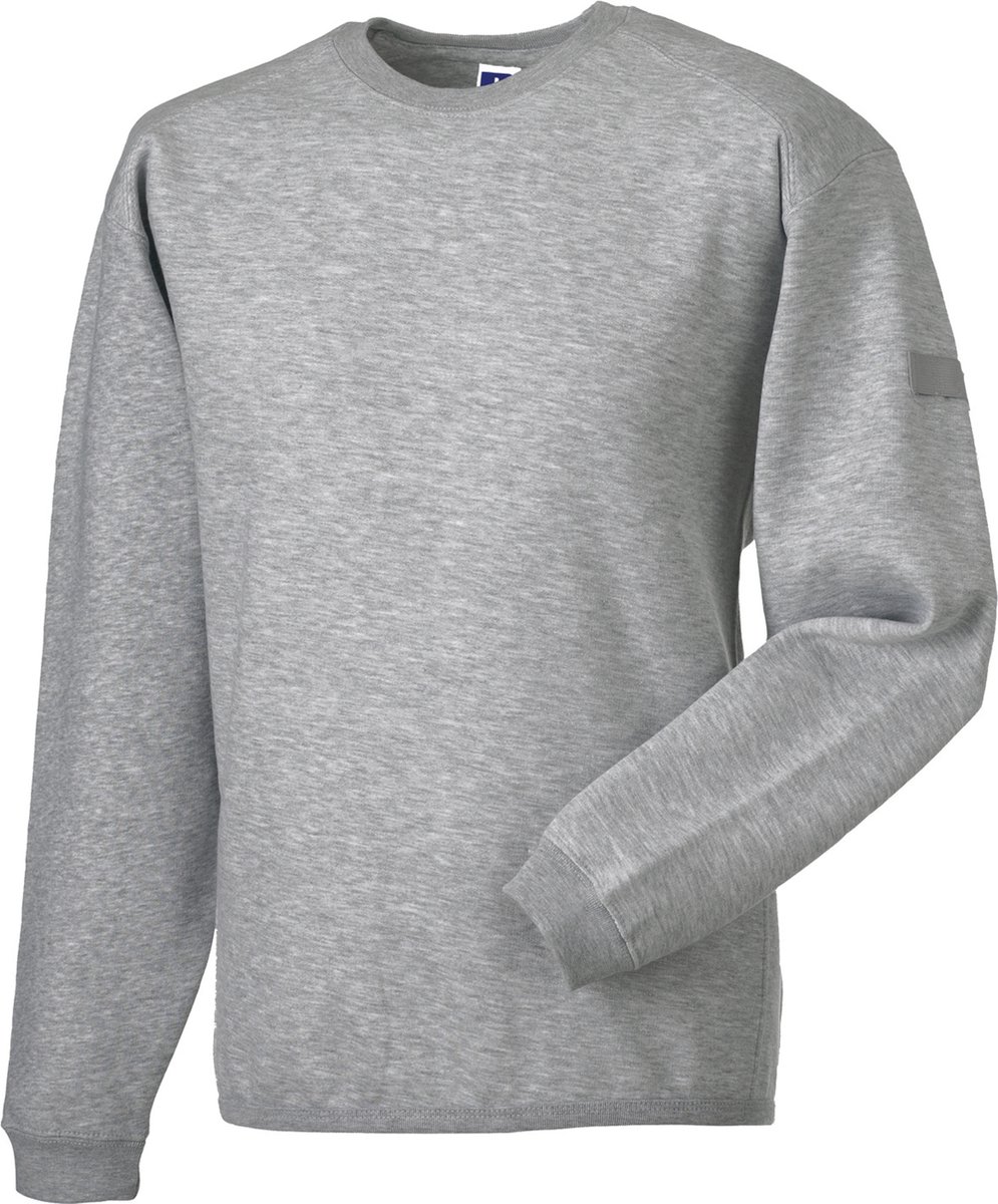 Heavy Duty Crew Neck Sweater 'Russell' Light Oxford - S