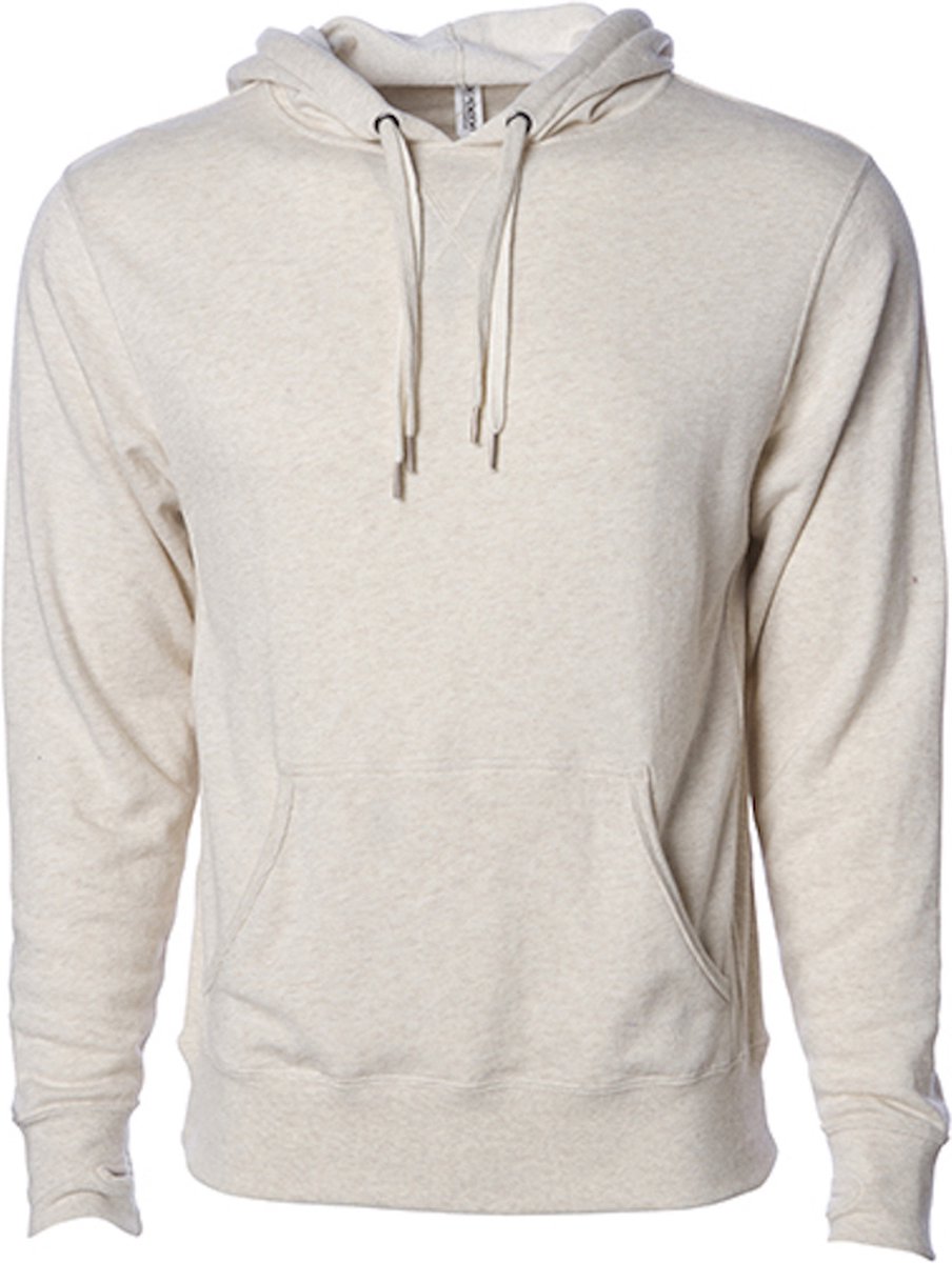 Independent Unisex Midweight French Terry Hooded Pullover – XXL Oatmeal Heather