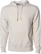 Unisex Midweight French Terry Hoodie met capuchon Oatmeal Heather - XL