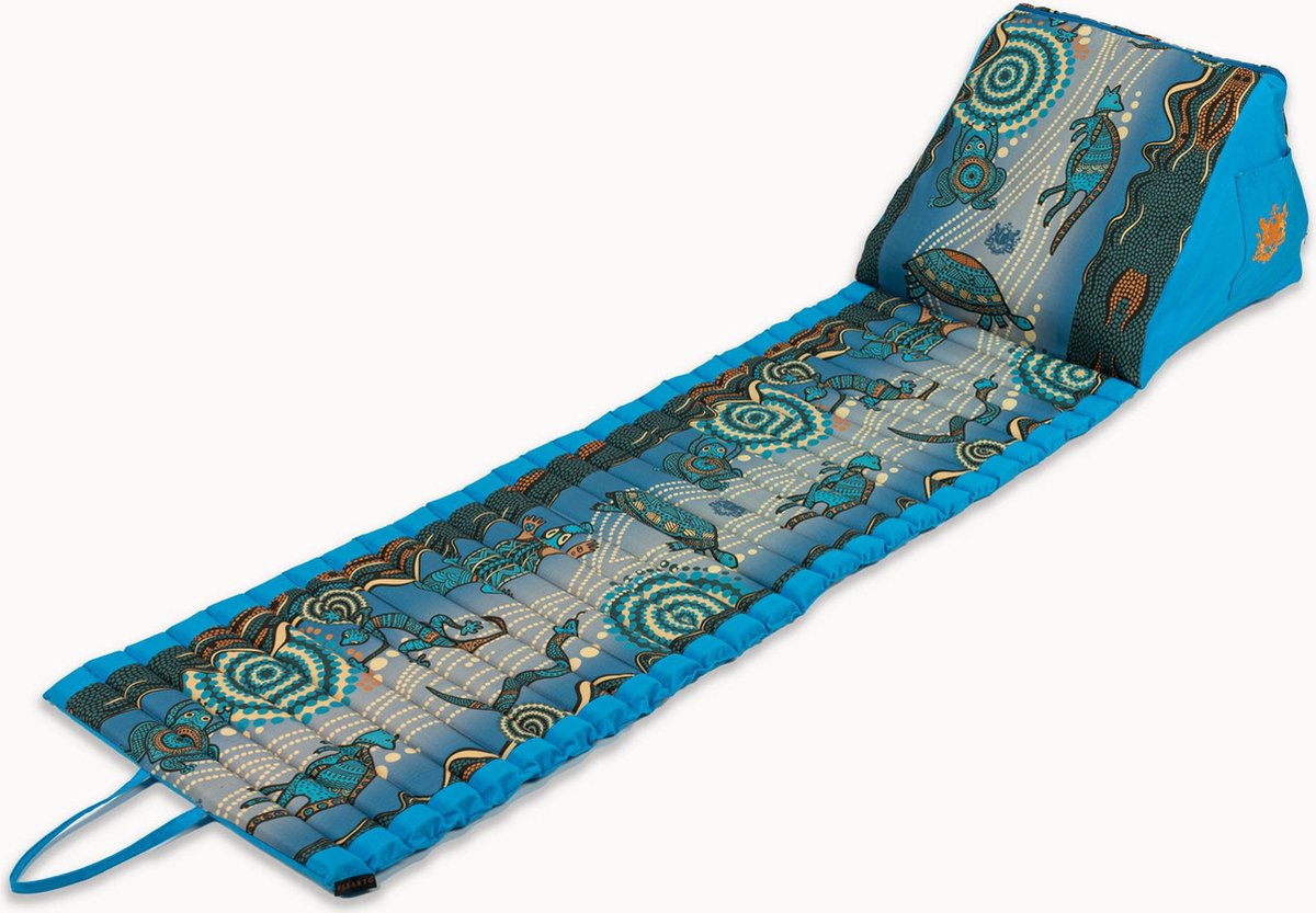 Strandmatras - aboriginal blue