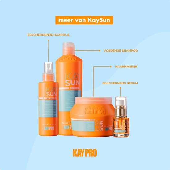 KayPro Sun Protection Masker 500 ml – KaySun - Professionele Haarverzorging – Haar Masker voor in de Zon – Sun Protection Hair – Zonbescherming haar