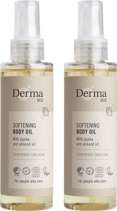 Derma Eco Body Oil - 2 x 150 ML - Sans Parfum - Huile Corporelle | bol.com