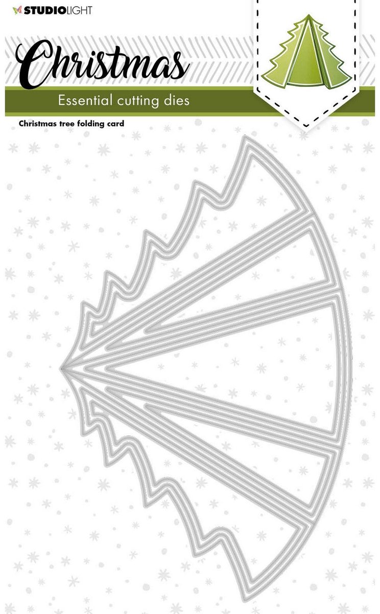 Studio Light Essentials Cutting Dies Christmas Tree Folding Card (SL-ES-CD254)