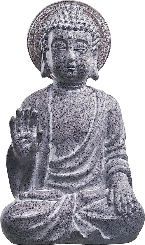 32cm Figure de Bouddha Jardin Lumière Solaire Figure de Jardin de