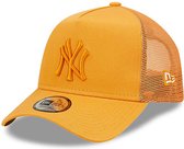 New York Yankees Tonal Mesh Orange A-Frame Trucker Cap