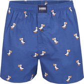 Happy Shorts Caleçon Large Homme Imprimé Pélican - Taille S | Caleçon ample