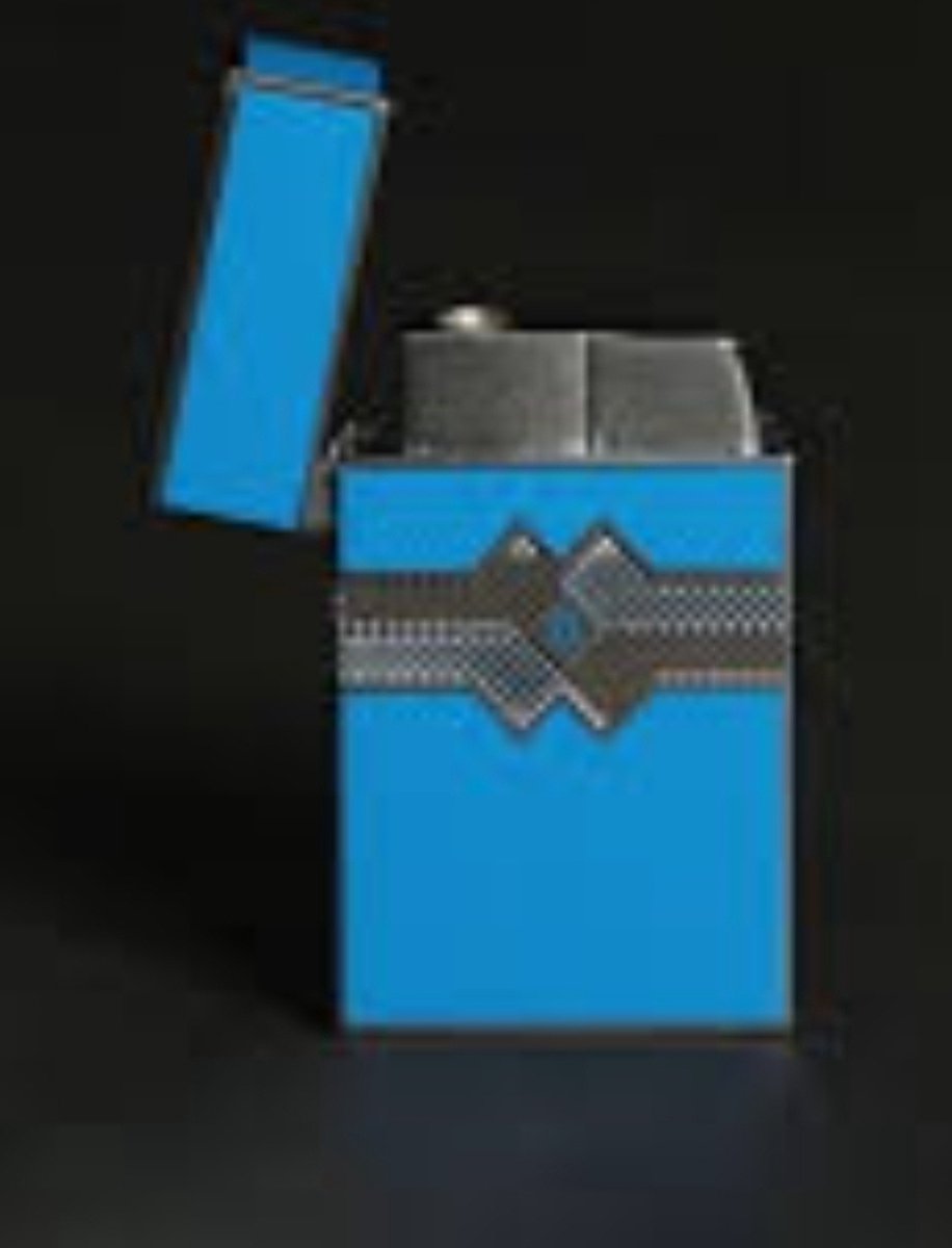Goedkoopste Balmain - Luxe Aansteker -Blauw/Zilver