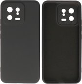 Xiaomi 13 5G Hoesje - 2.0mm Dikke Fashion Telefoonhoesje Backcover - Siliconen Hoesje - Zwart