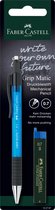 Faber-Castell vulpotlood - Grip Matic - B - 0.7mm - op blister met vullingen - blauw - FC-132797