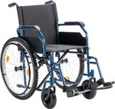 Sky Offroad rolstoel met luchtbanden - Mountainbike banden - Blauw - Inklapbaar / opvouwbaar - Zitbreedte 46 cm