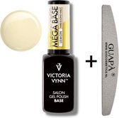GUAPÀ® Rubber Base - Victoria Vynn™ Gel Polish Mega Base - Hard & Long Nails - Builder Gel - BIAB - Lemon 8 ml