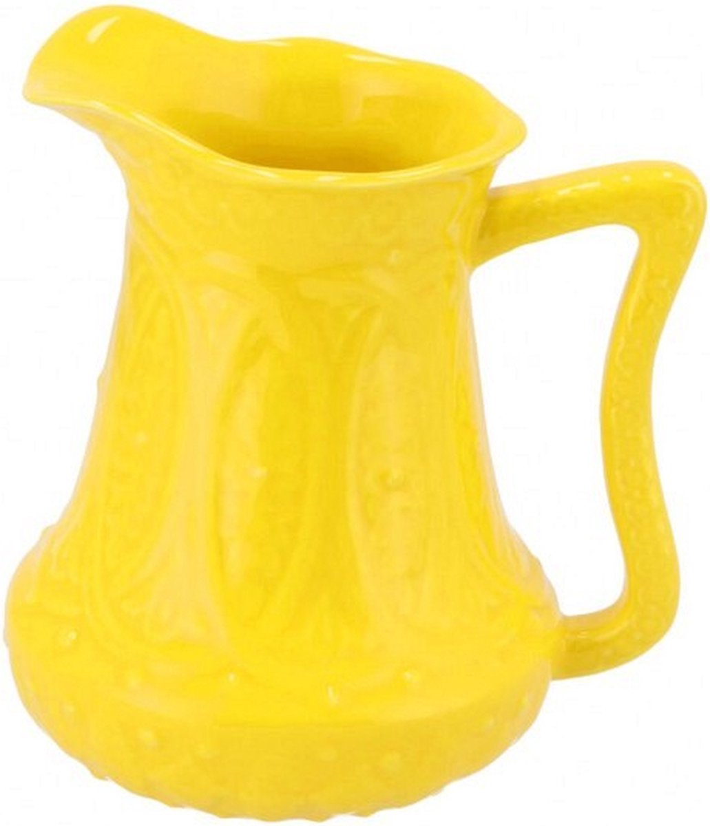 beige schenkkan - waterkan - vaas - Can you feel it - 14 x 11 x 25 cm