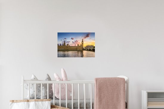 Stickers Stickers muraux - Soleil - Big Ben - Londres - 30x20 cm - Film adhésif