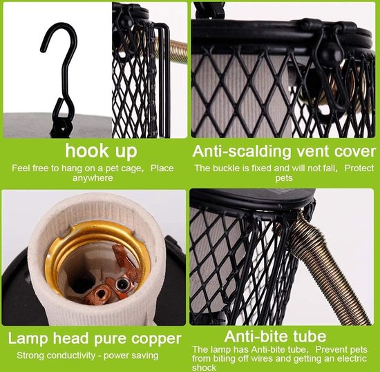 Allecto Plus - Verwarmingslamp Rood Licht 250W voor Reptielen en Amfibieën (EU Stekker... | bol