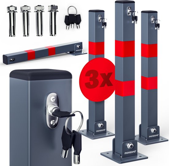 Deuba Parkeerpaal Set van 3