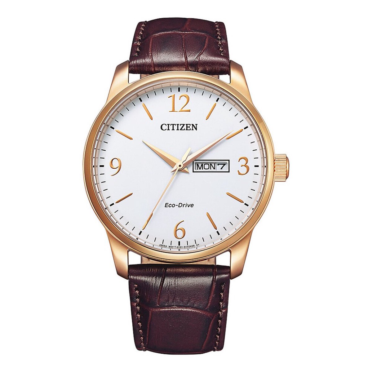 Citizen BM8553-16AE Horloge - Leer - Bruin - Ø 41 mm