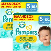 Pampers Premium Protection - Maat 5 (11kg - 16kg) - 304 Luiers - Maandbox
