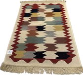Kelim Vloerkleed Antalya - Kelim kleed - Kelim tapijt - Oosterse Vloerkleed - 60x90 cm - Loper - Bankkleed