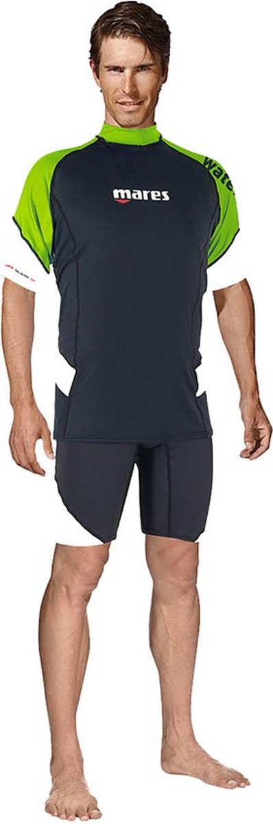 Mares Rash Guard Loose Fit Korte Mouw Rash Guard Zwart XL Man