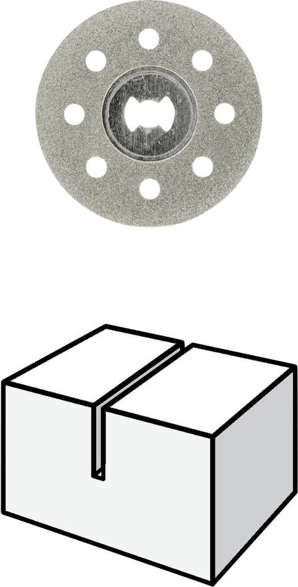 Disque de tronçonnage diamant pour outil rotatif Dremel EZ545 EZ Lock,  coupe les carreaux/céramiques, 1 1⁄2 po