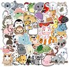 Schattige Dieren Stickers 50 Stuks | Animals Stickers | Koala | Olifant | Leeuw | Laptop | Kinderen | Volwassenen | Stickervellen | Koffer
