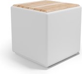 Otium meubel dubbelwandig Cubus met hout wit