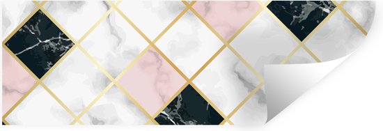 Muurstickers - Sticker Folie - Marmer - Geometrische vormen - Patronen ...