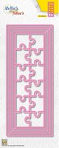 MFD145 snijmal Nellie Snellen - Slimlines puzzle jigsaw - rechthoek met puzzelstukjes - achtergrond puzzel