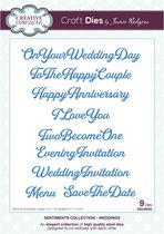 Creative Expressions Sentiments Craft Die Weddings