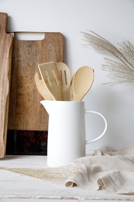 KitchenCraft Natural Elements Milieuvriendelijke Afwasborstel, Gerecycled Plastic met Krasvrije Borstelharen van Riet, Driehoekige Kop, Grijs, 22 Centimeter