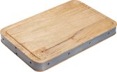 KitchenCraft Industrial Kitchen handgemaakte houten hakblok/snijplank - 48 x 32 x 5 cm (19 