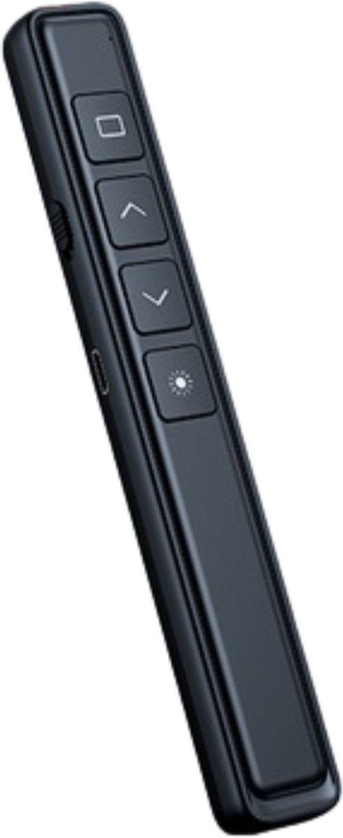 Presentatie Klikker - Draadloze Presenter voor USB Powerpoint Afstandsbediening Laserpointer - Zwart