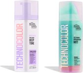 BONDI SANDS - Self Tanning Foam Technocolor - 1 Hour Express - Magenta + Technocolor Self Tan Application Mitt - Set