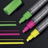 Sigel krijtstift - beitelpunt - 1-5 mm - 3 kleuren - SI-BA182