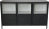 HSM Collection - Dressoir Bronx - 140x40x85 - Zwart/grijs - Metaal