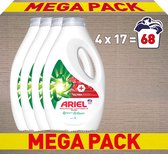 Ariel Vloeibaar Wasmiddel + Ultra Vlekverwijderaar - 4 x 17 Wasbeurten - Voordeelverpakking