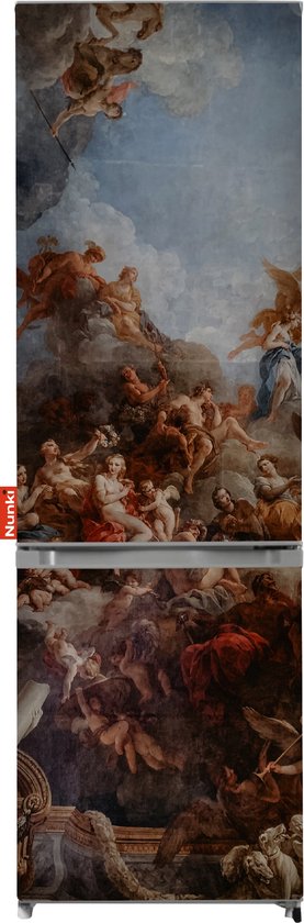 NUNKI LARGECOMBI-ABARO Combi Bottom Koelkast, E, 198+66l, Baroque All Sides