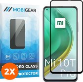 Mobigear Screenprotector geschikt voor Xiaomi Mi 10T Pro Glazen | Mobigear Premium Screenprotector - Case Friendly - Zwart (2-Pack)