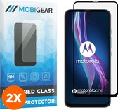 Mobigear - Screenprotector geschikt voor Motorola One Fusion Plus Glazen | Mobigear Premium Screenprotector - Case Friendly - Zwart (2-Pack)