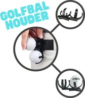 Porte-balle de golf - Zwart - Clip pour pantalon - Clip de balle de golf pour deux balles - Porte-balle de golf - Porte-balle de golf pratique - Balles de golf - Accessoires de golf - Matériel d'entraînement au golf
