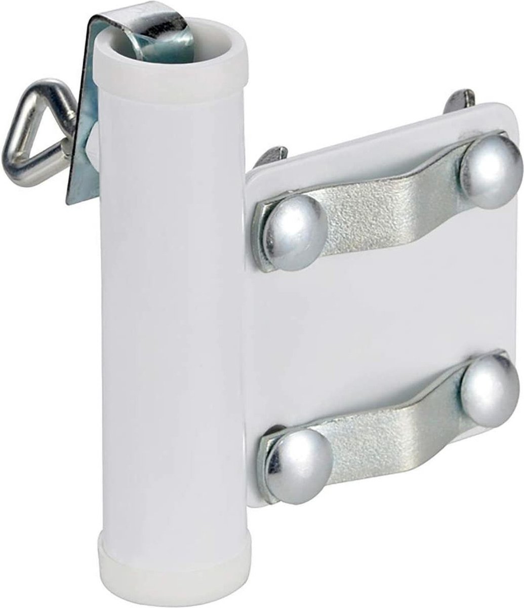 Parasolhouder - voor balkon - wit - metaal - 2,5 cm | bol.com