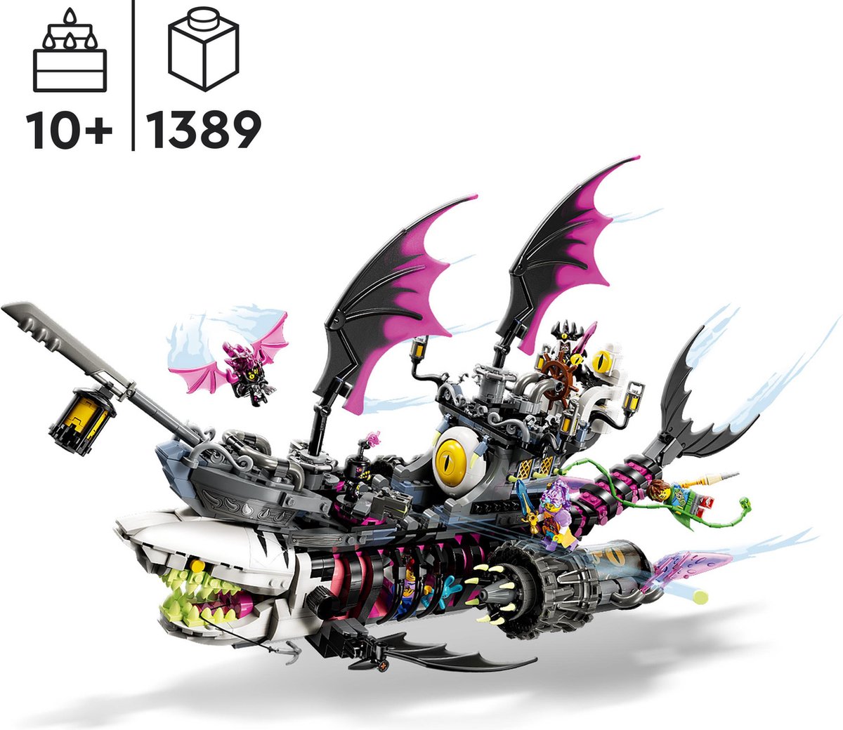 LEGO DREAMZzz Nachtmerrie Haaienschip Piratenschip Speelgoed - 71469 — afbeelding 22
