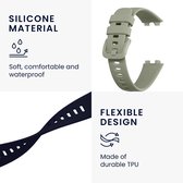 kwmobile 2x armband geschikt voor Huawei Band 8 - Bandjes voor fitnesstracker in donkerblauw / pastelgroen