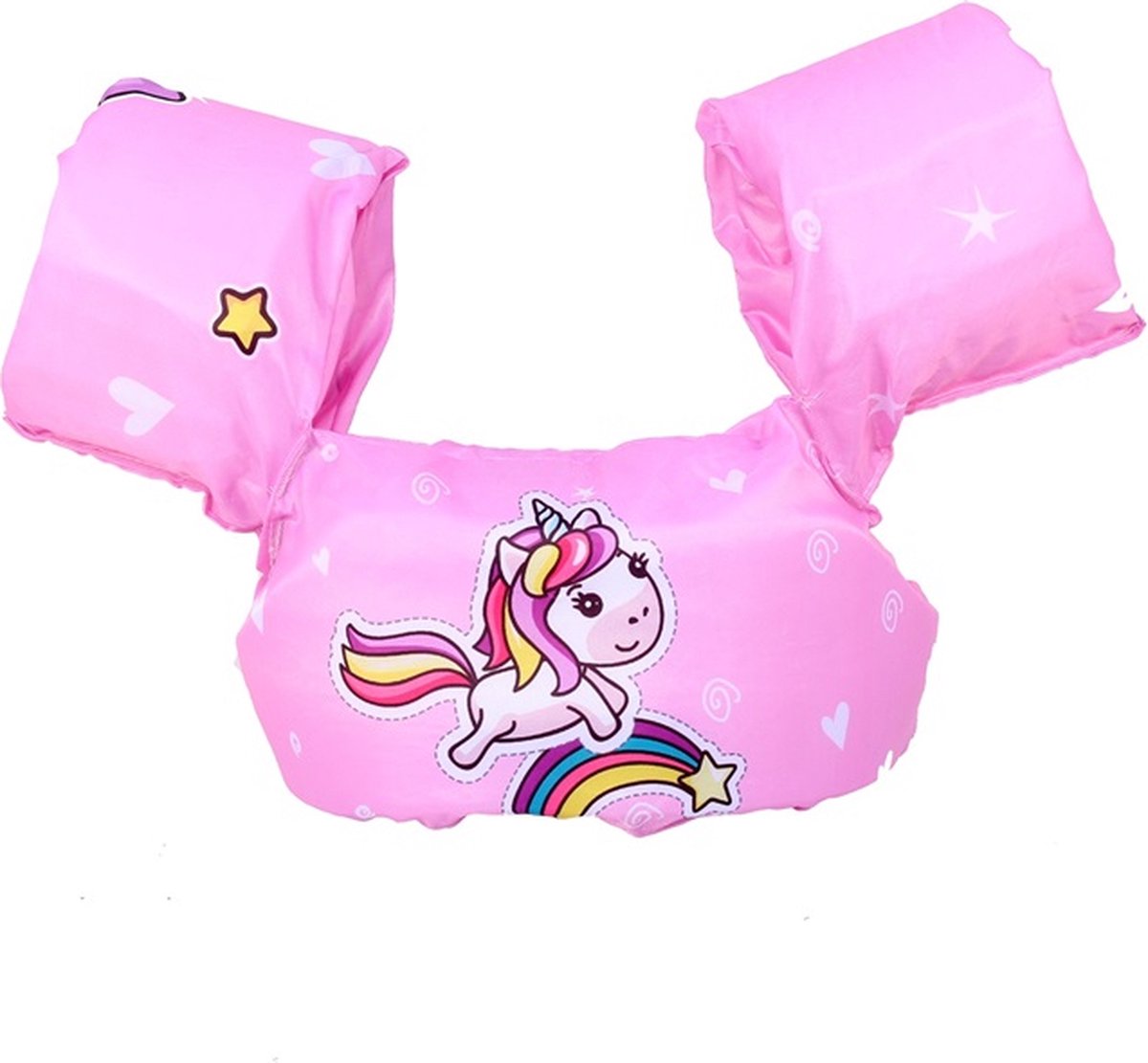 EDMONDO Zwemvest Kinderen - Eenhoorn Puddle Jumper Deluxe - Unicorn Design - 13 tot 23 kg - 2 tot 6 jaar - Zwembandjes - Zwemvest kind - Reddingsvest