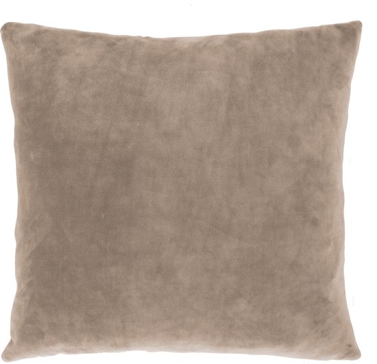 Tiseco Home Studio - Coussin (rempli) MARSHMALLOW - SET/2 - polyester - remplissage en peluche - super doux - Carré - 45x45 cm - Taupe