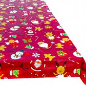 Unique Living Christmas Party Tafelkleed - Rood - 140x230 cm